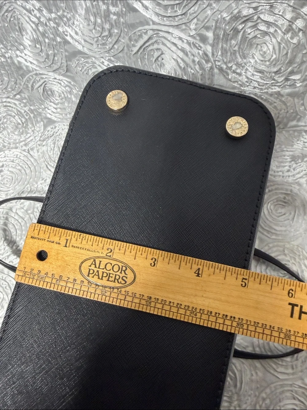 Michael Kors Black Saffiano Tote with Gold MK Charm